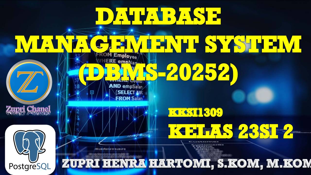 DBMS -Kelas 23SI2-20252 - ZHH