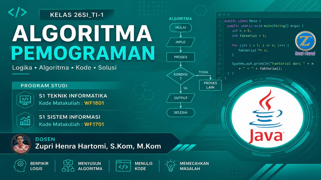 Algoritma Pemograman - Kelas 26SI_TI1-20261–ZHH