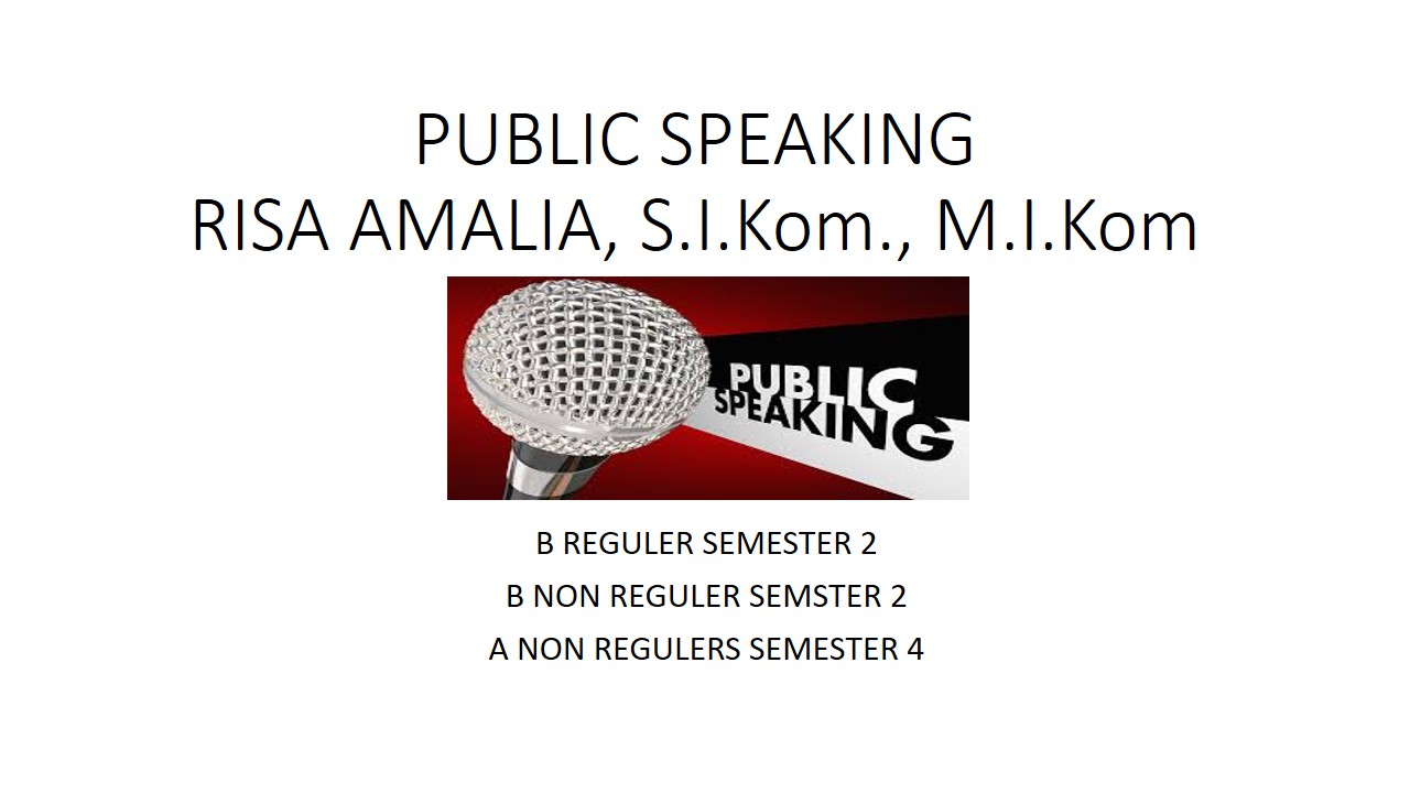 PUBLIC SPEAKING (WU430) - RISA AMALIA