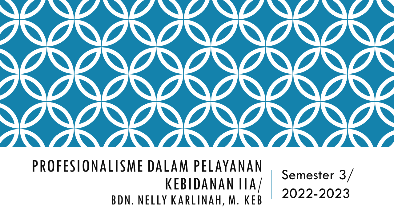 Profesionalisme Kebidanan IIA/22-23/Bdn. Nelly Karlinah, M. Keb