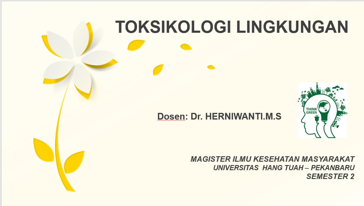 TOKSIKOLOGI LINGKUNGAN -  S2-IKM KESLING SMT 2- 2023/2024
